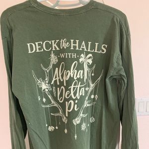 ADPI comfort colors Christmas T-shirt (long sleeve